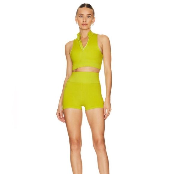 🆕Camila Coelho NWOT Valentina Zip Tank in Chartreuse - Picture 2 of 8